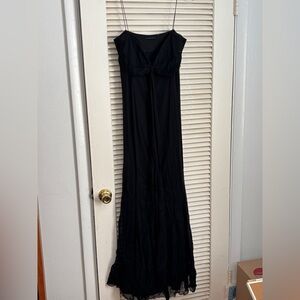Elie Tahari Black Silk Gown